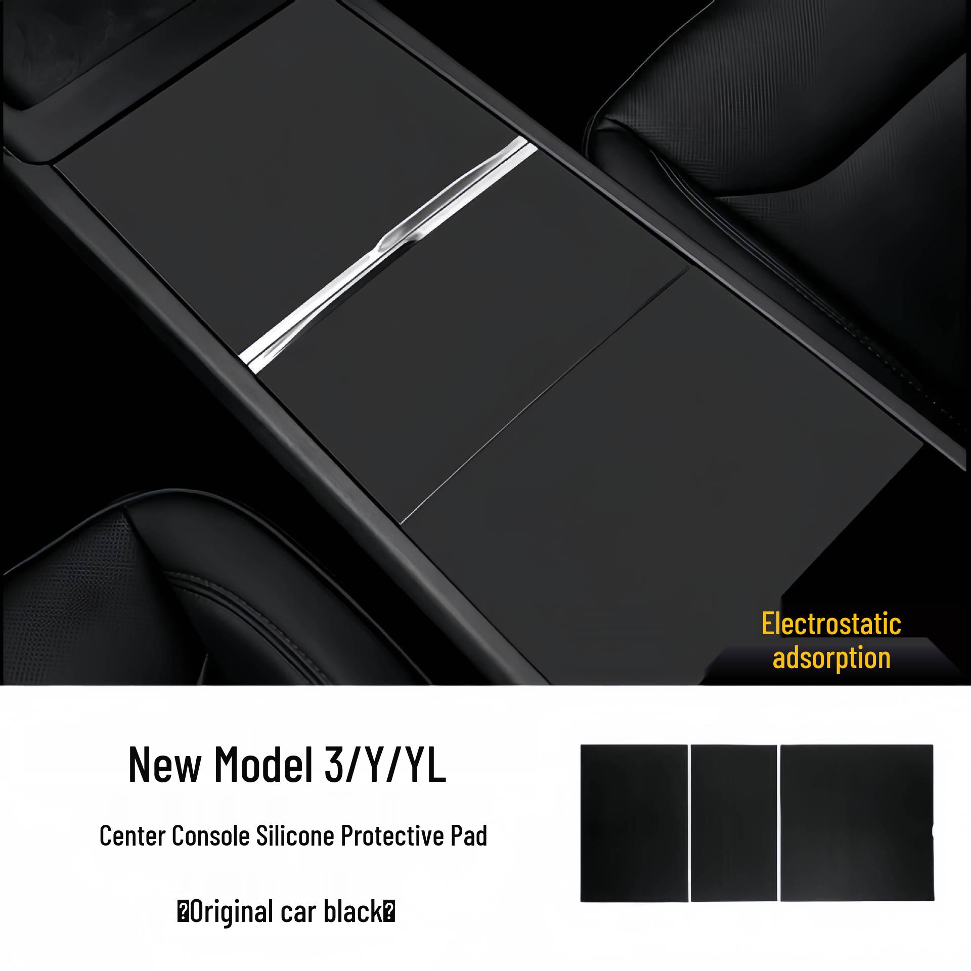 

Tesla Model 3/Y Center Console Silicone Stickers - Pure White Set