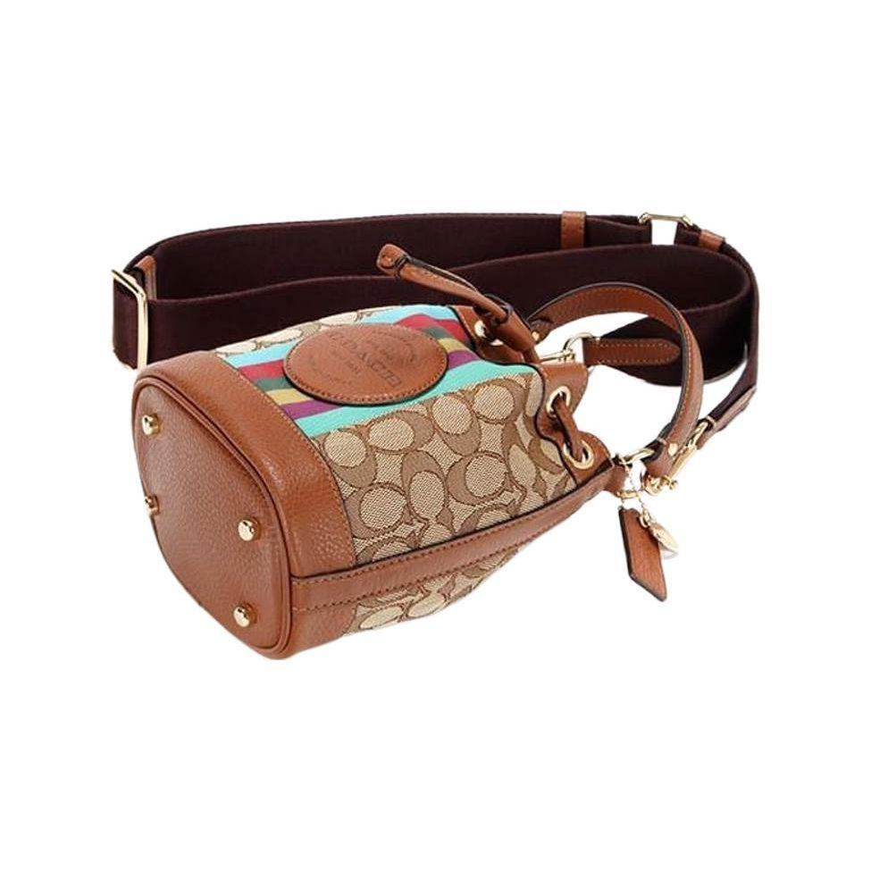 Coach Dempsey Classic Monogram Bucket Bag Women Shoulder Bag Brown C5639-IMT1O