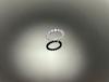 Wooing 4-Prong 3Mm Silver Compass Layering Ring Purple Amethyst Stone