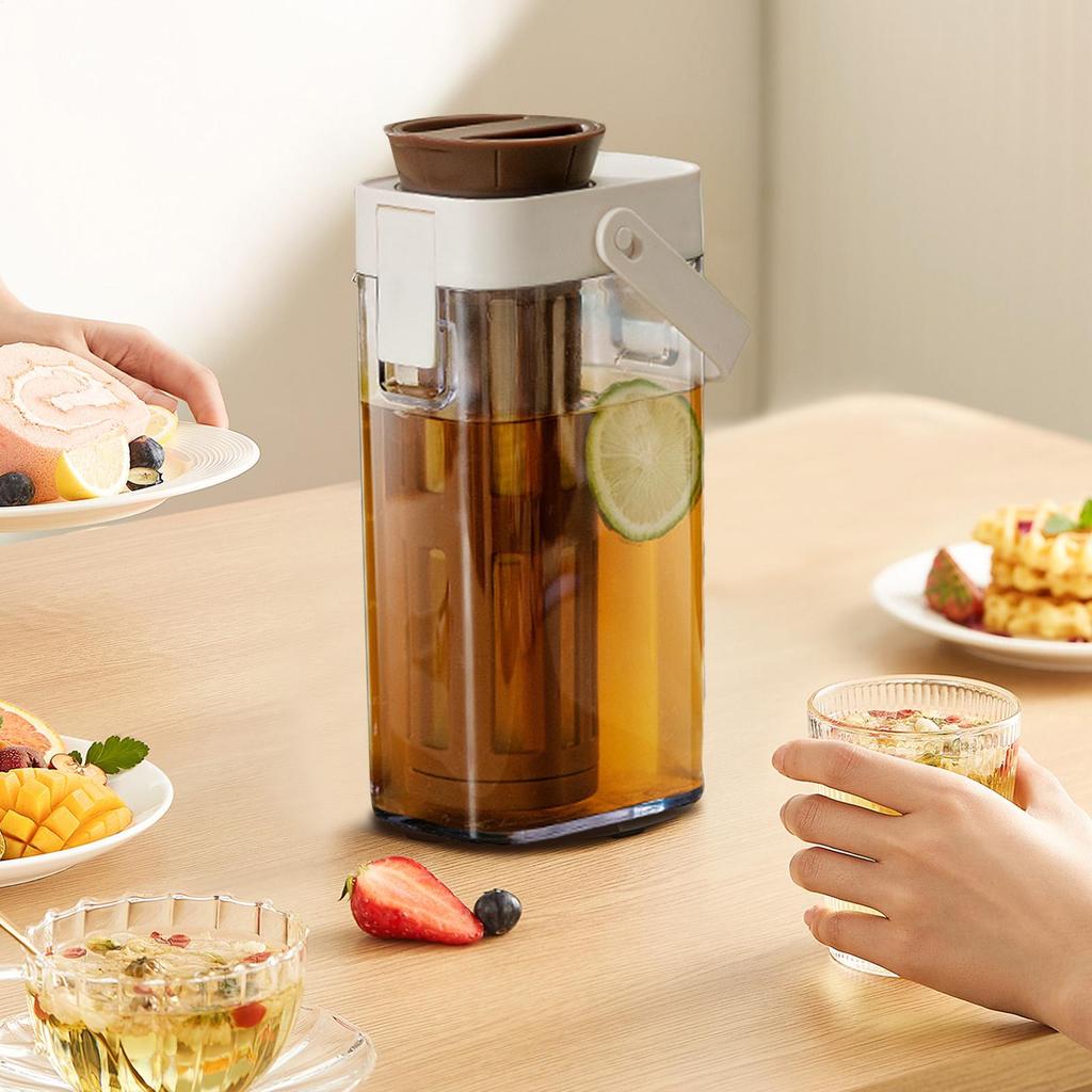 Cold Brew Coffee Pot 1000ml Iced Coffee Maker Cold Brew Jar Leak Proof Container Cold Brewed Fruit Tea Pot