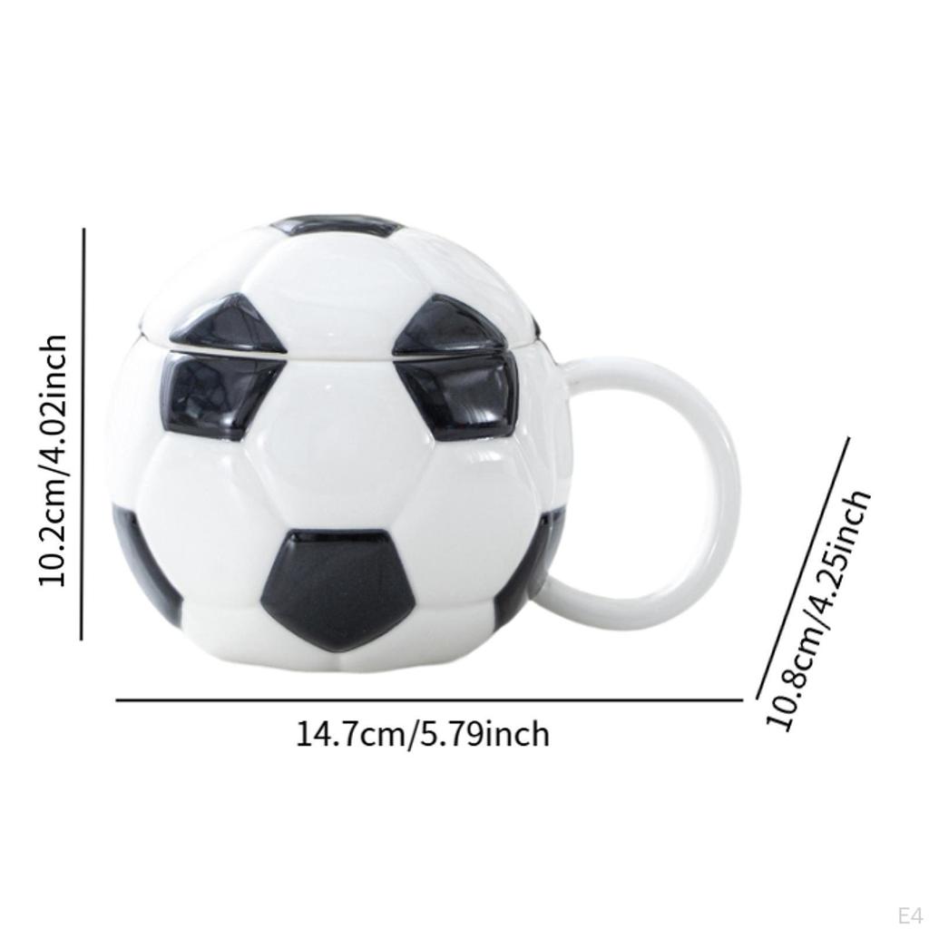 Ceramic Coffee Mug Baseball Birthday Gifts Funny Soccer Espresso Cup for Bakery Home Living