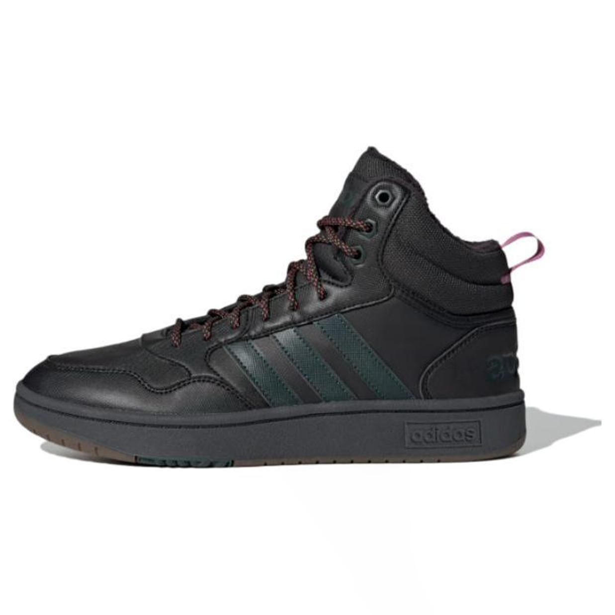 Кроссовки Hoops 3.0 Adidas Neo Mid Winter  Black Shadow Green Gum  GZ6681 42