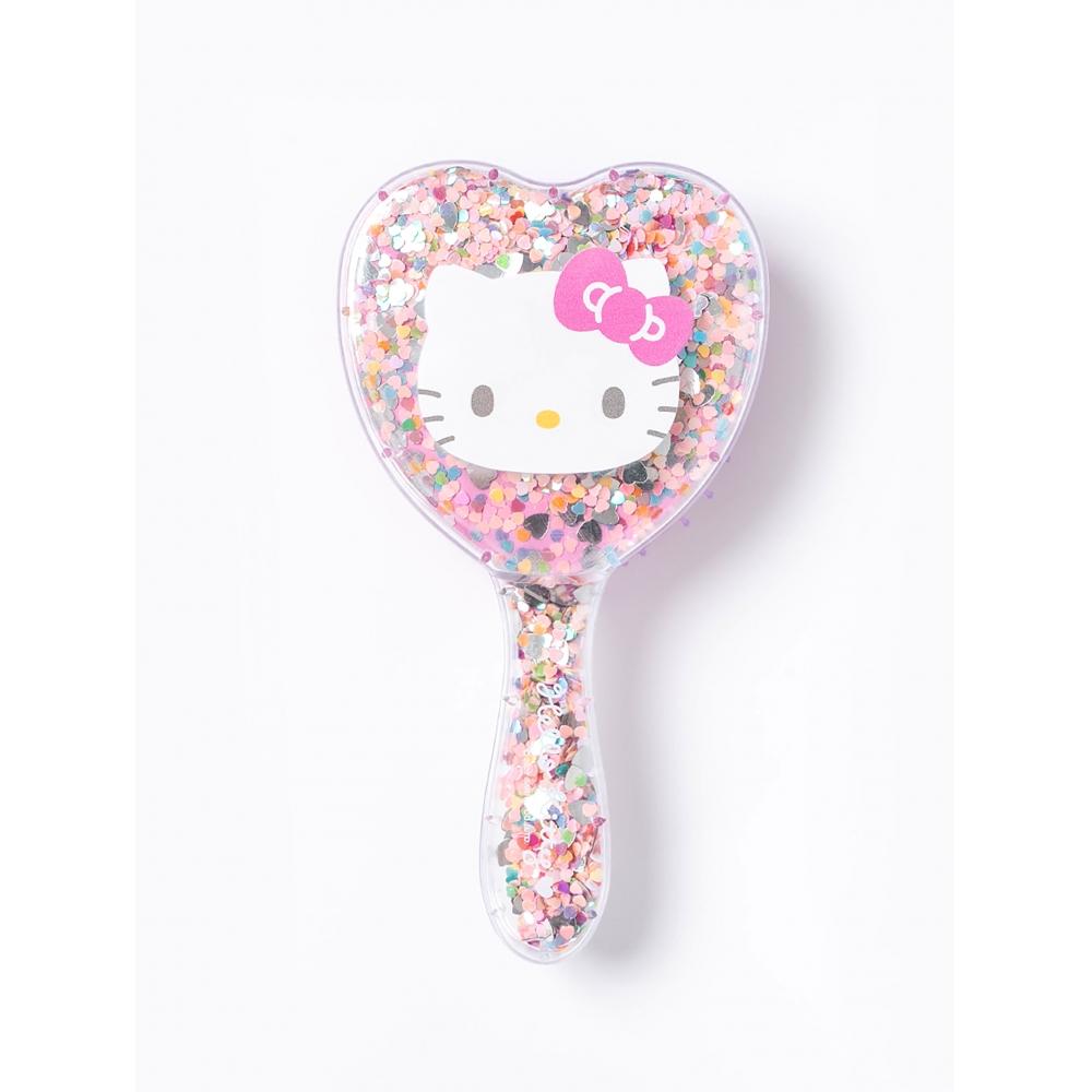 Brosse à cheveux pailletée Hello Kitty Daiso
