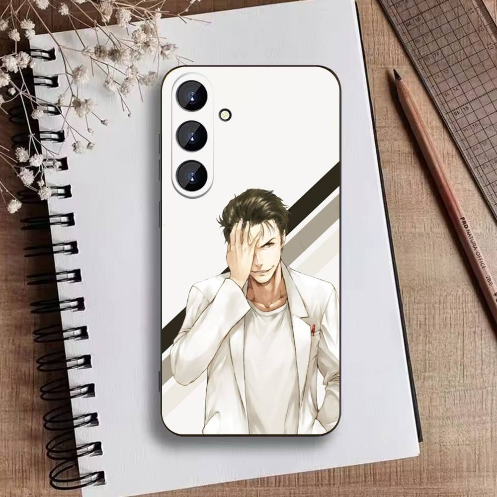 STEINS GATE D-Rintaro O-Okabe Phone Case For Samsung Galaxy A73,A21s,A22,A31,A52,A53,A71,A41Soft Black Shell