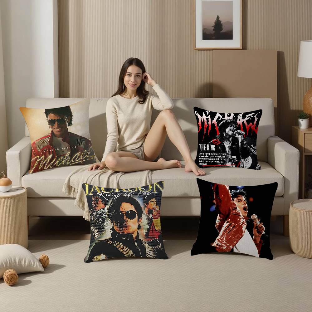 Pop Singer Michael Jackson Cushion Cover Pillow Cover Decor Pillowcase Printed Cushion Case For Couch