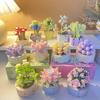 Jiaqi JK2710 Succulent Building Blocks: Flower Bouquet Potted Plant Model for Kids - Creative Toy and Ornament