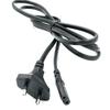 ISI Certified 16A Indian Three-Pin Power Cord with 90° L-Shaped C13 Tail, BIS Standard AC Plug.