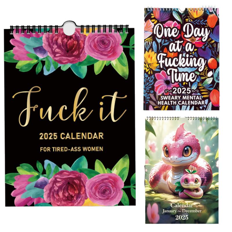 Fxxk It 2025 Calendar Planner For Tiredass Women Newest Christmas New Gift Year