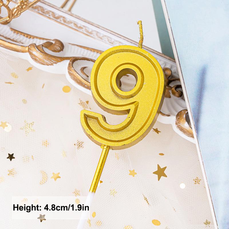 

Золотые свечи для торта на день рождения 0-9 Цифровой топпер для торта Номер Свадебные торты Декор для десерта Принадлежности для вечеринки Аксессуары