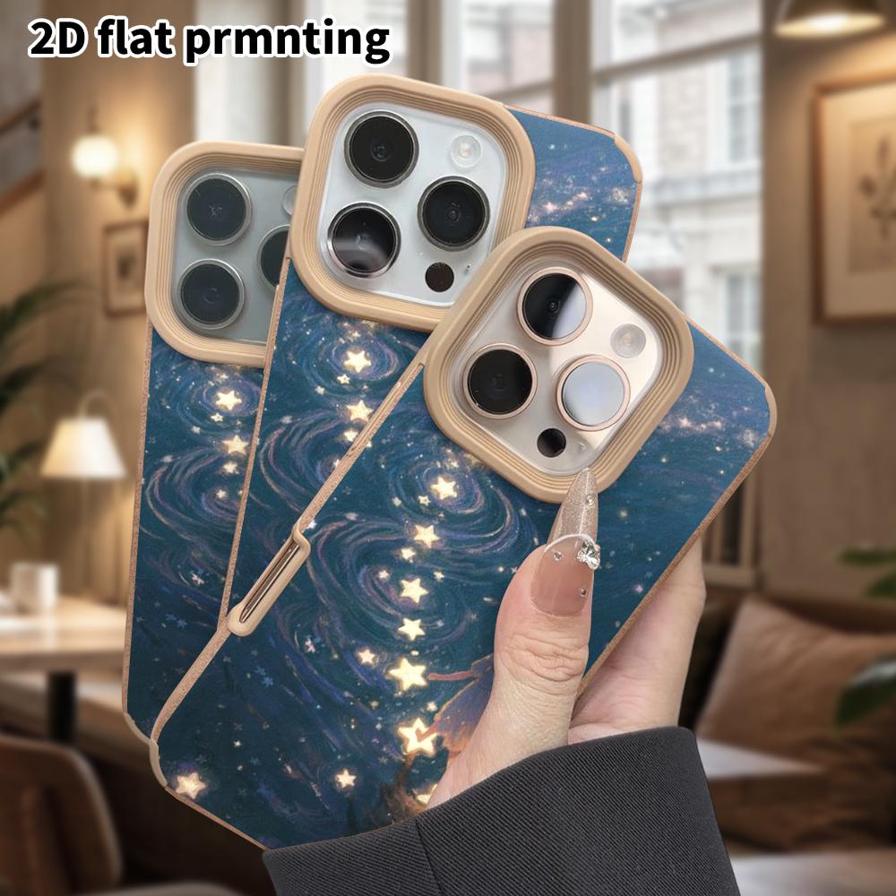 Phone Case: Lambskin 2D Flat Samsung Galaxy A34 A35 M05 M06 S20 S22 S21 FE Plus 5G Protective Case, Star Stepping Girl, Christmas and Halloween Gift