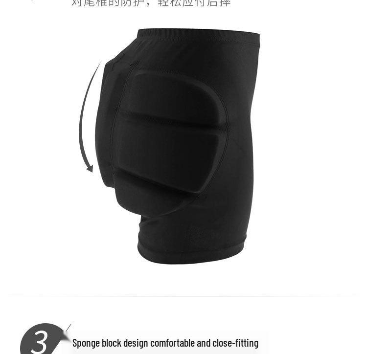 LIUHUO Kids' Protective Hip Pad for Skating and Skiing - Anti-Fall Soft Butt Pad