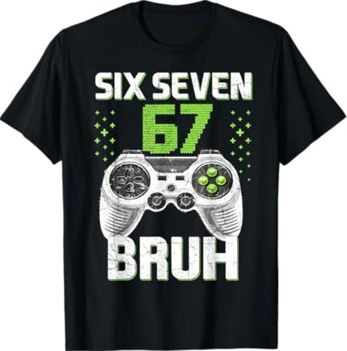 Шесть Семь 67 Бро Игровой Подарок на День Рождения Футболка M