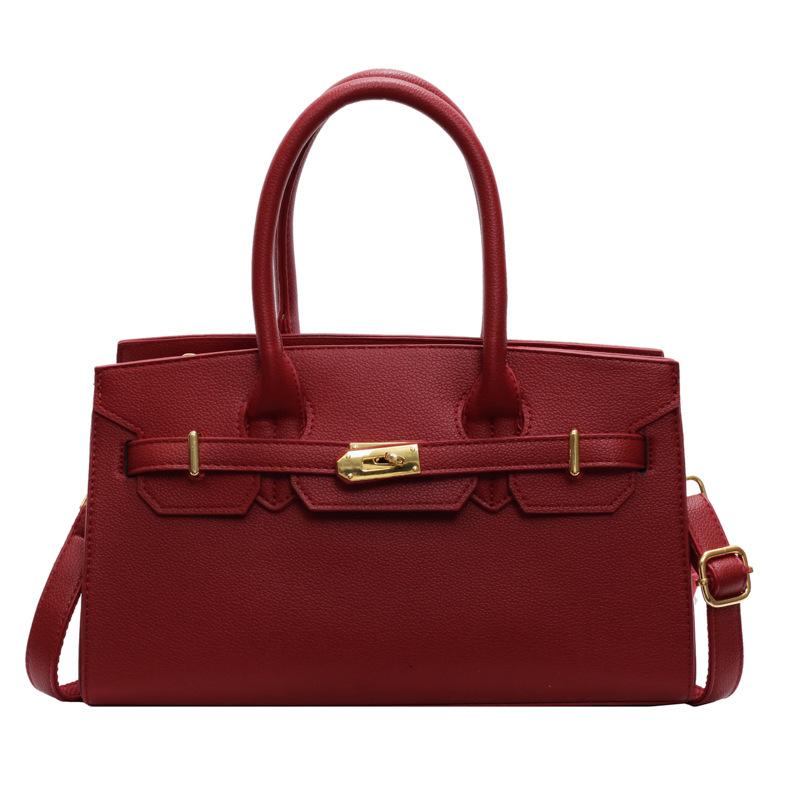 Bag Women's Autumn and Winter New Platinum Bag Large-capacity Portable Shoulder Messenger Commuter Bag