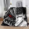 Hot Anime Comics Berserk Printed Blanket Picnic Warm Soft Comfortable for Home Travel Birthday Gift