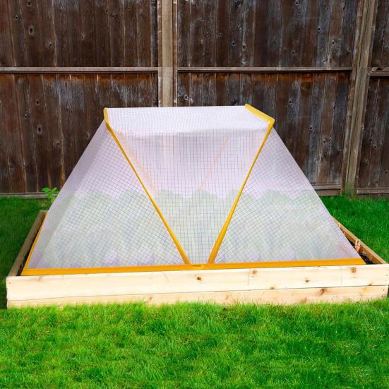Foldable Plant Tent for Raised Beds Freeze Protection Garden Plants Cover Portable Mini Greenhouse for Protecting Fruit Seedlings Vegetable Rows