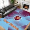 Crystal Velvet Rug Custom Name Text, Soft Non Slip Floor Mat Home DecorBurnley Football