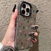 Snowflakes Christmas Bowknot Phone Case For iPhone 17 Pro Case iPhone 16 13 15 14 12 11 17 Pro Max IMD Shockproof Bumper Cover