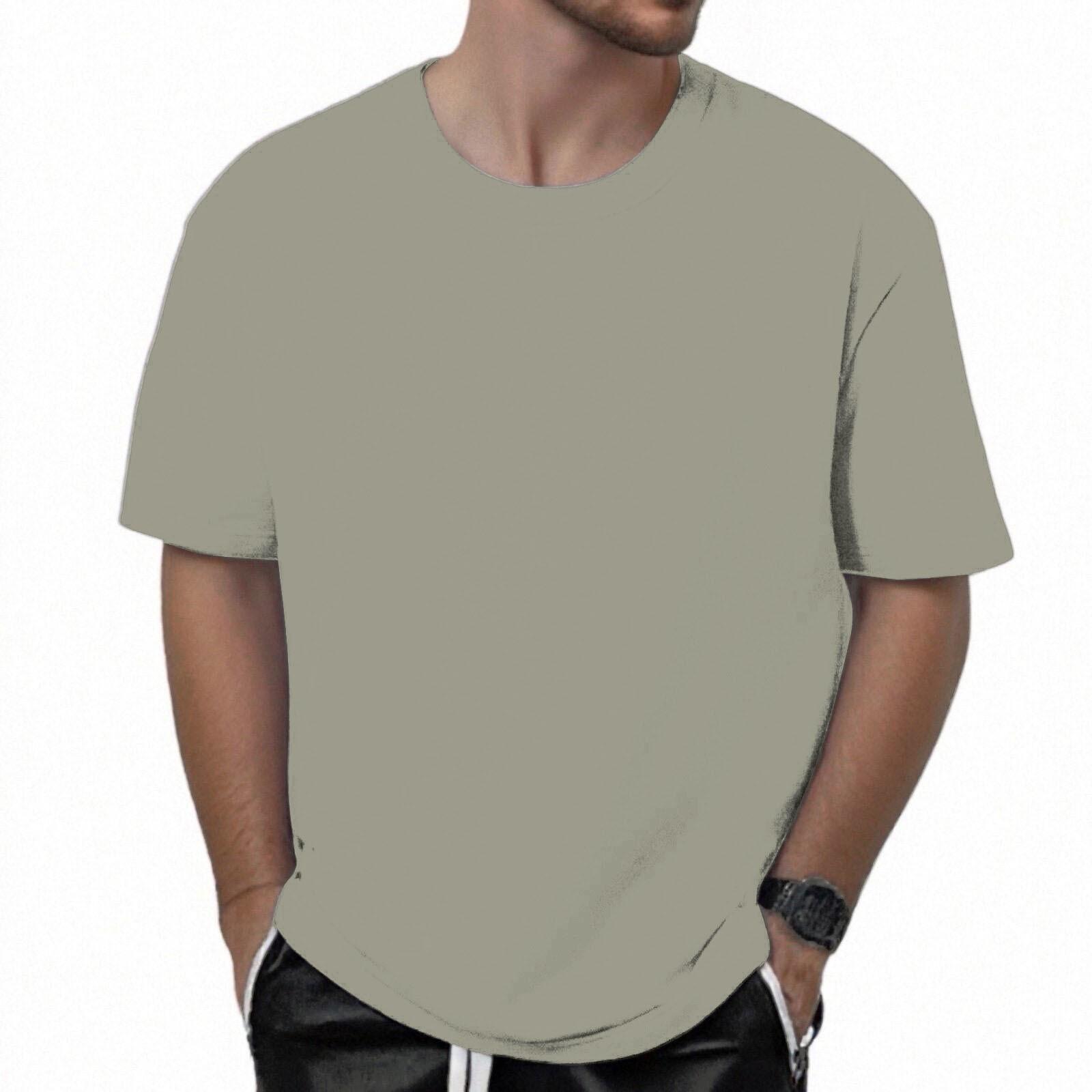 

Футболка мужская 320G хлопок короткий рукав футболка мужская летняя свободная короткий рукав однотонный цвет непроницаемый хлопок XXL