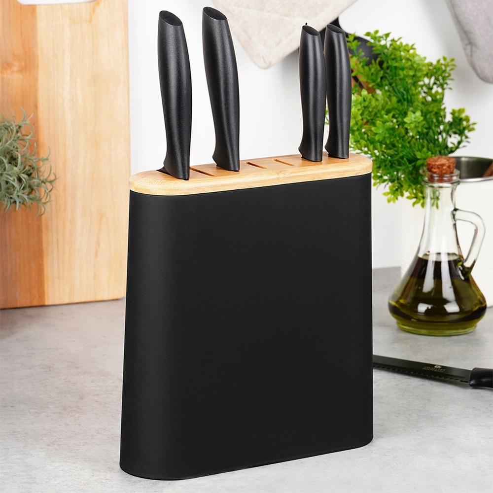 Kitchen Knife Stand Black Kitchen Knife Block Universal Kitchen Knives