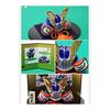 Osaka Choseido Satsuki Doll Helmet Decoration Compact Mini Pottery Name Engraved Wooden Tag Bonus Included (Sent Separately) Width 15cm Ceramic