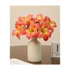 Two Head Silk Orchid Artificial Flower Bouquet with Bendable Stems for Wedding