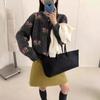 Korean Retro Floral Crochet Loose Fit Cardigan Sweater