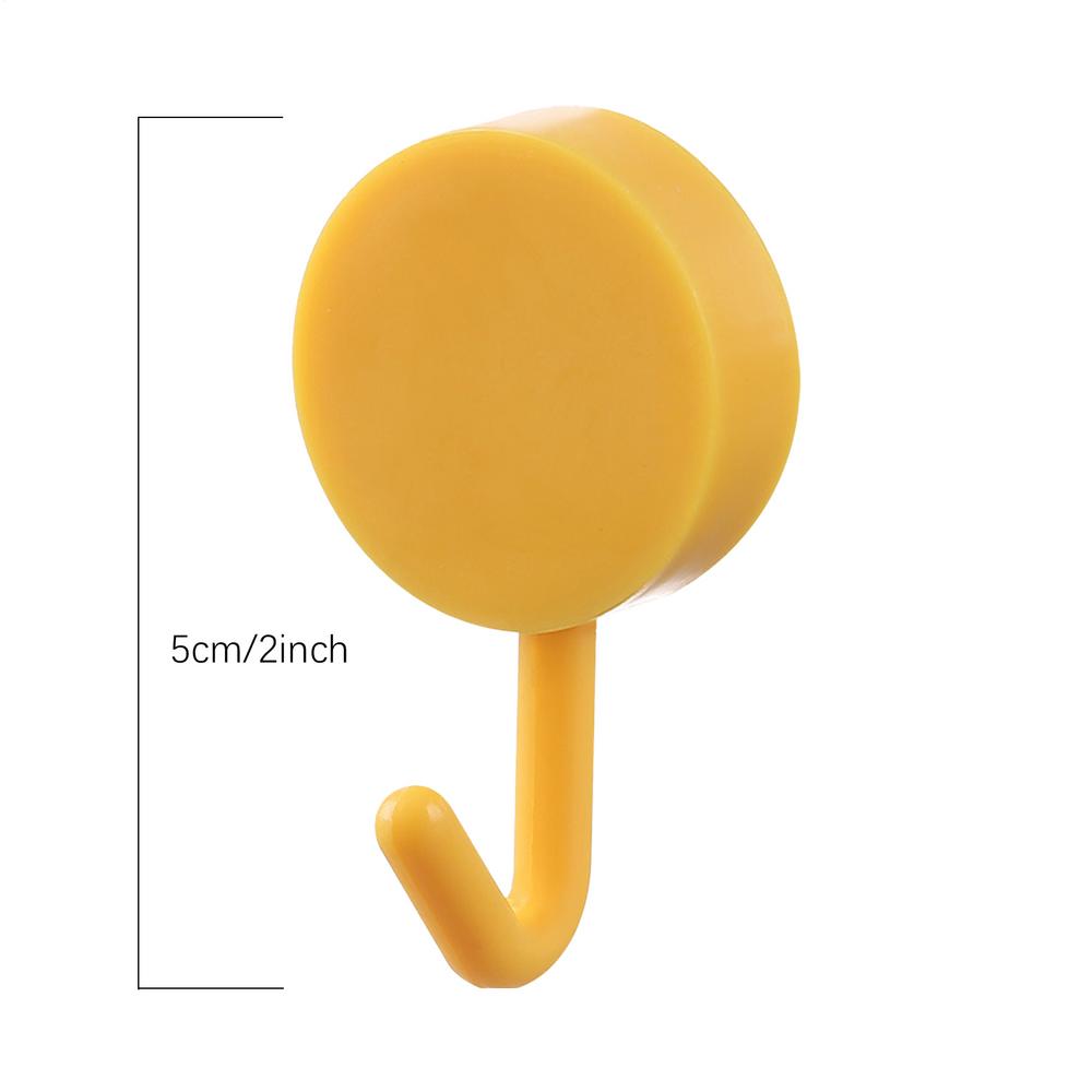 5pcs Hooks Strong Self Adhesive Wall Hanging Hook Kitchen Creative Cute Hooks Traceless Punch-free Door Bathroom Storage Hooks
