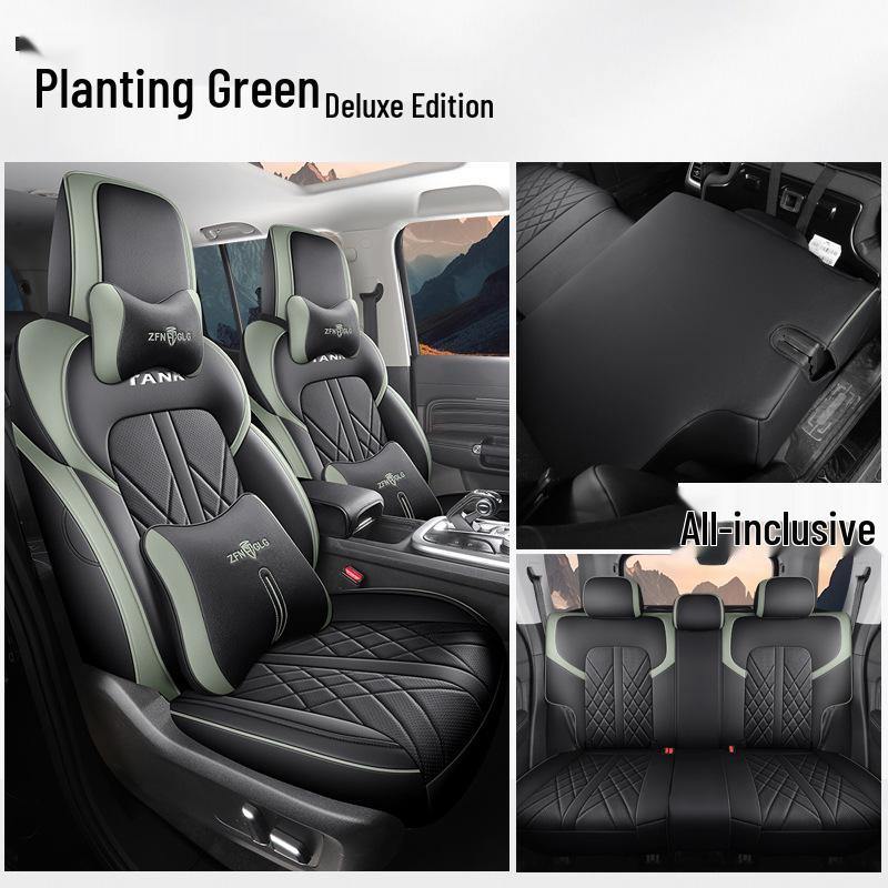 New Model Full Leather Car Seat Cushion for Tank 300 - Universal Fit for Five-Seater, All Seasons