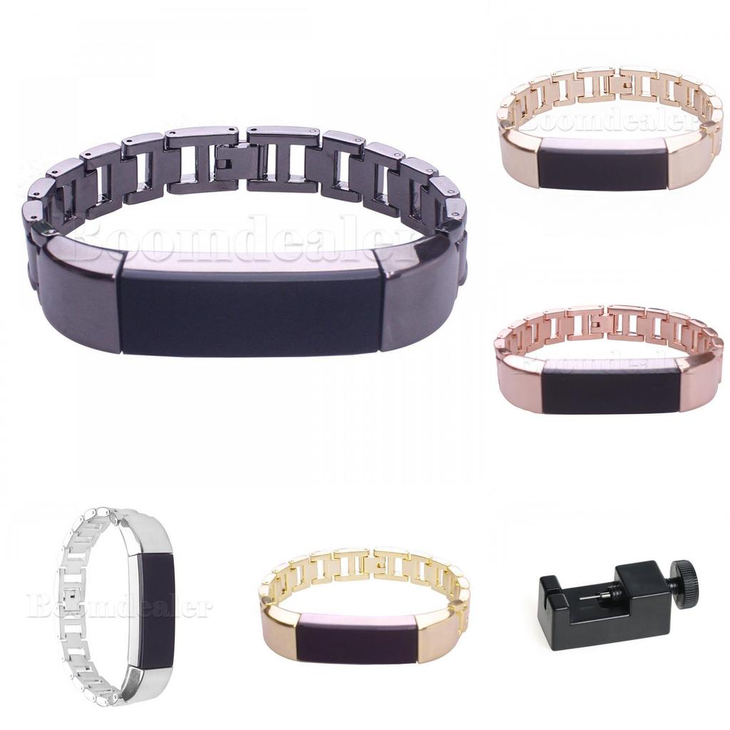 Elegant Stainless Steel Watch Band Wrist Strap For Fitbit Alta Hr With Quick Release Clasp