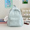 School bag new high value fresh sweet candy color backpack junior high school students lightweight travel backpack