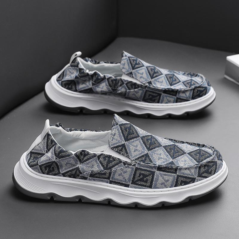 Lässige Herrenschuhe Herbst Atmungsaktive Outdoor Walking Fashion Skate Schuhe Slip-On Dämpfung Bequeme Loafer Flache Schuhe_voghion.com