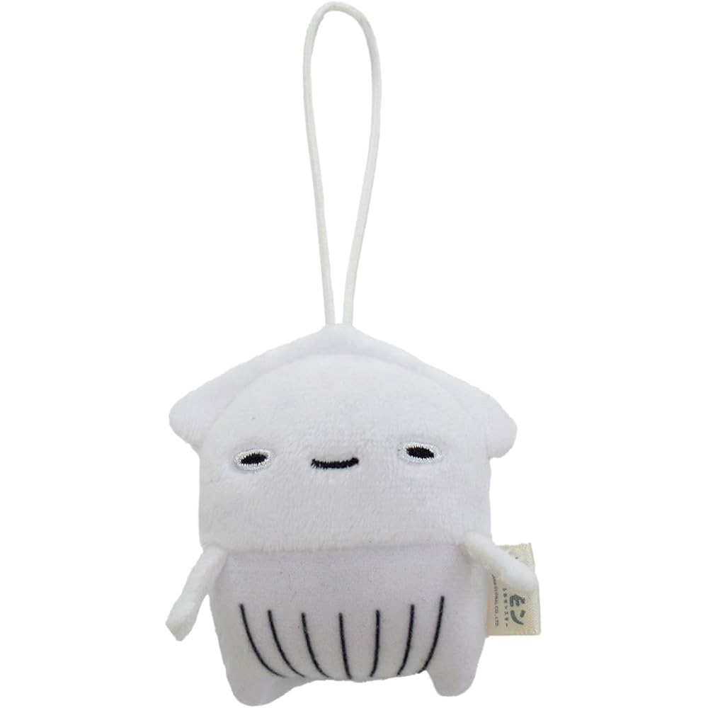 Morisaka Global Petamon Squid Plush Toy 5.5x2.5x6.5cm Cute Animal Strap Charm