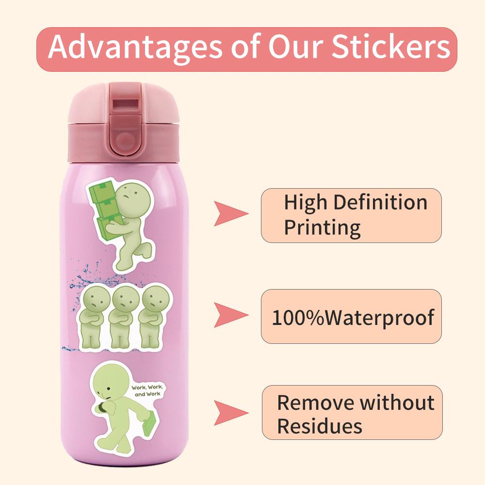 60 Smiski Corner Jun Graffiti Stickers Decorative Scooter Notebook DIY Stickers