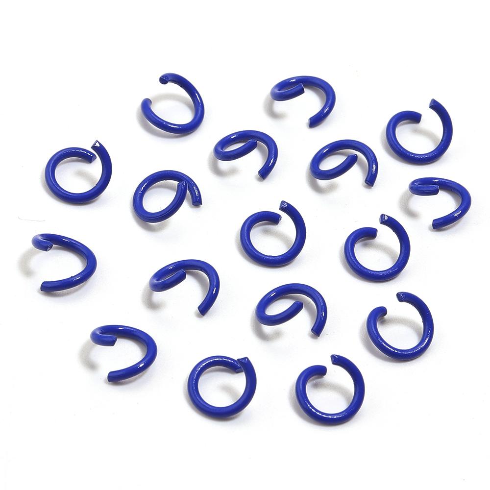200pcs/Lot 8mm Colorful Metal Jump Rings Open Split Ring Connector For Choker Necklaces Bracelet Chain Maille Jewelry Making