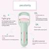 No Pulling Lashes Curling Clip Plastic Press Type Eyelash Curler Portable   Cosmetic Accessories