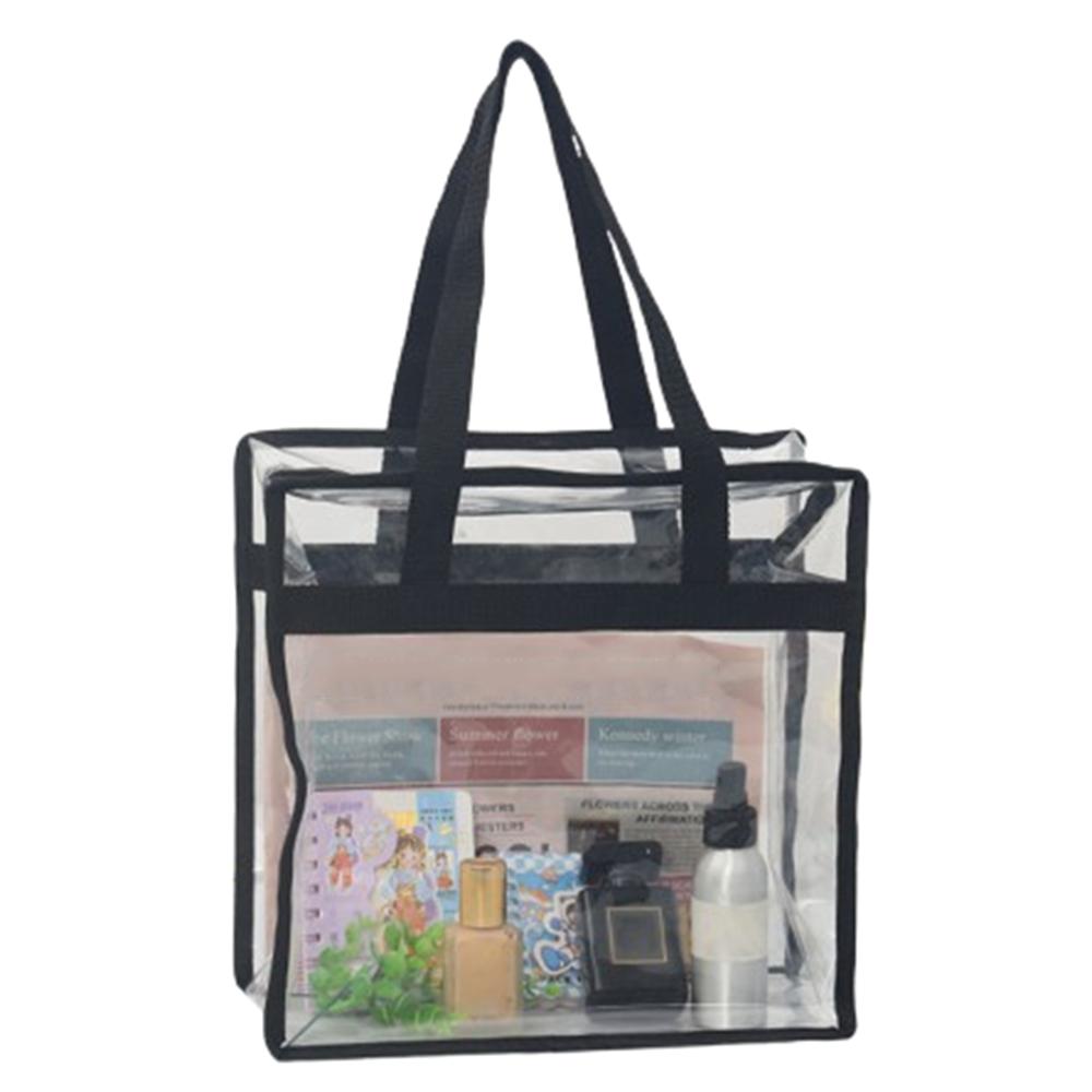 

ПВХ Органайзер для туалетных принадлежностей Сумка на молнии Органайзер для канцелярских принадлежностей Чехол Пляжная сумка Сумка-тоут для ванной Спорт Black-Style B