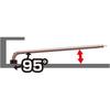 VESSEL (VESSEL) Hex Bar Ball Point L Type Wrench Short Shaft Opposite Side 6mm 8200BP