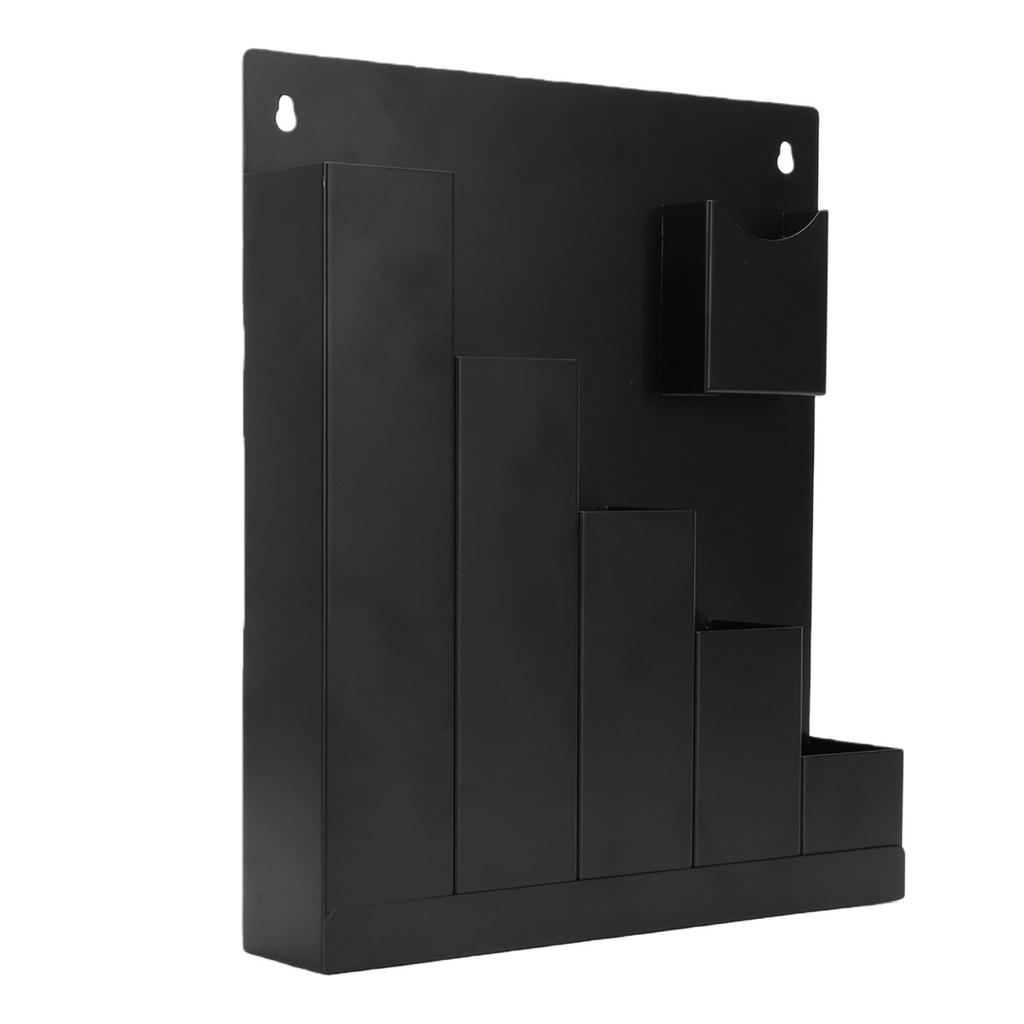 Wall Mount Cable Tie Holder 5 Grids Storage Rack   Metal   for Workshop Shed Garage Home