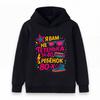 Kids Boys Girls Retro 80s Themed Print Pullover Hoodie Casual Long Sleeve Sweatshirt with Funny Nostalgic Slogan Pattern for Children Daily Wear Party
