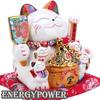 EnergyPower Electric Premium White Porcelain with Cute Cat with Automatic Arm A perfect gift for a store opening or business A lucky charm for