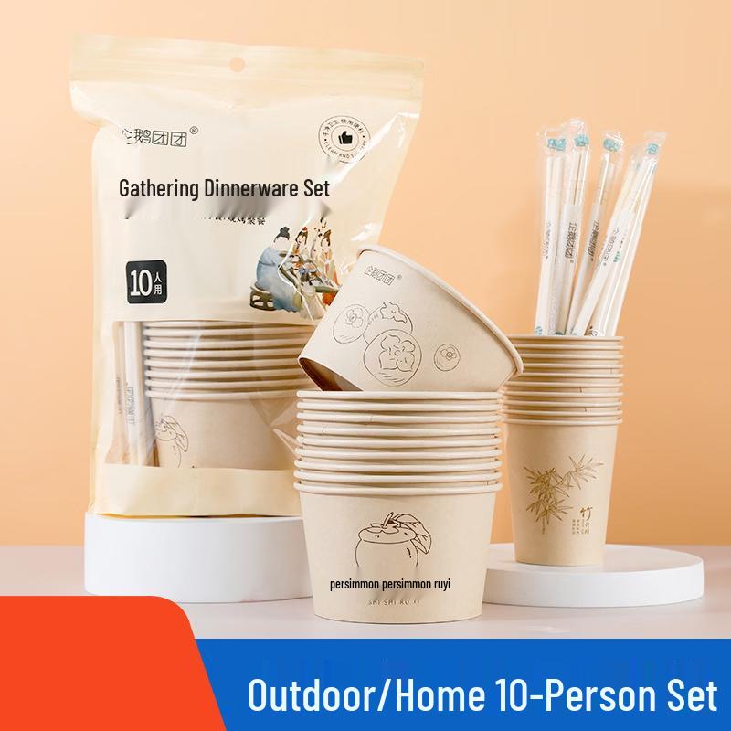 Penguin Group Disposable Tableware Set