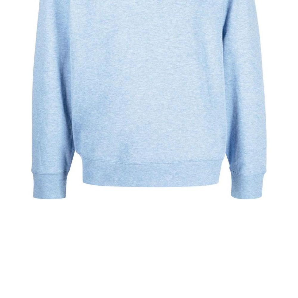 Polo Ralph Lauren Solid Color Stand Collar Half Zip Pullover Knit Sweater Men Sweater Blue 710812963-047