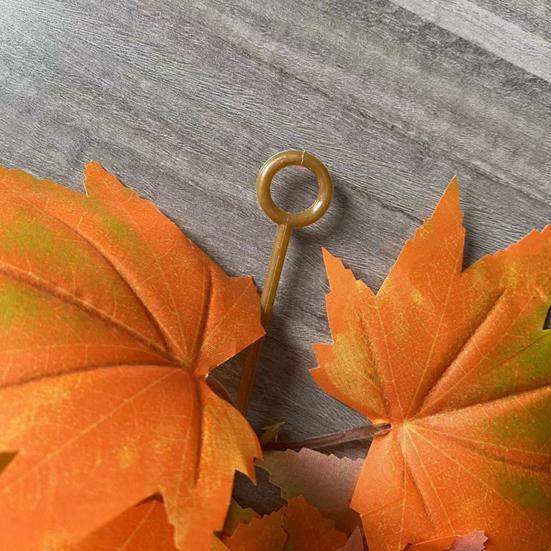 170CM Fall Maple Leaf Garland Indoor Outdoor Hanging Artificial Leaves Plants Vine Rattan Halloween Autumn Mantle Fireplace Porch Decoration