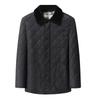 Men's Plus Size Quilted Diamond Pattern Cotton Jacket, Autumn/Winter 2025