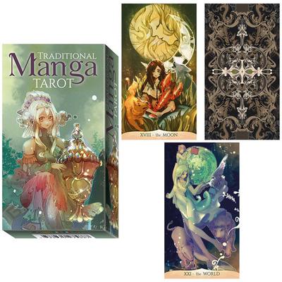 [A1297] - Creative Tarot 'Traditional Manga' Green - 12x7x3 Cm