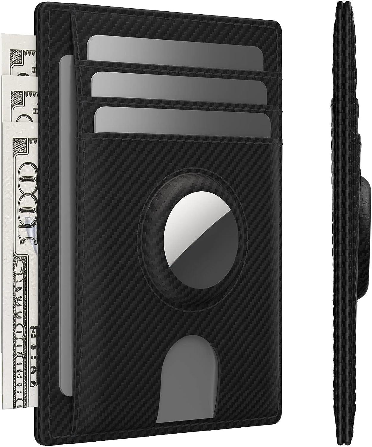 

Мужской кошелек-держатель для карт Airtag из натуральной кожи с защитой от кражи RFID