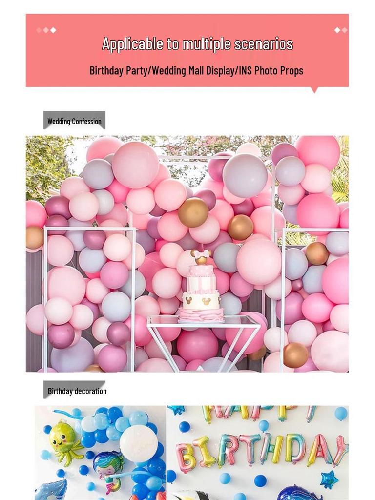 Durable and Safe 10-Inch Colorful Balloons for Kids' Birthday Party Decorations