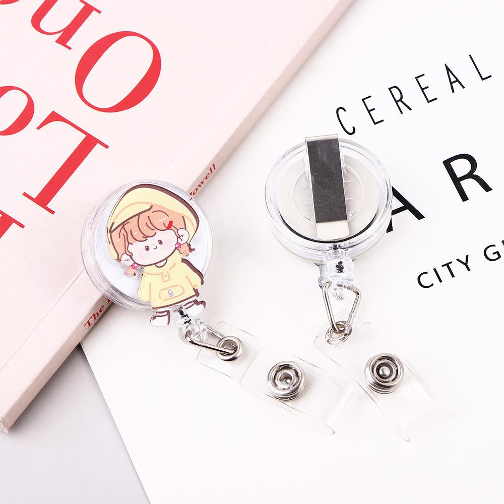 Card Clips Office Name Card Badge Holder Nurse Badge Holder Cute Badge Reel Retractable Badge Reel