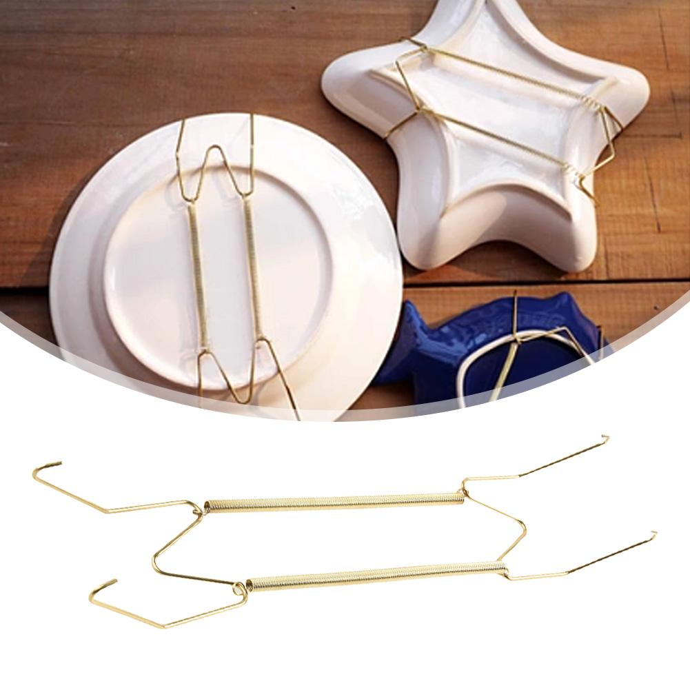 Dish Holder Decorating Porch Display Gold Holding Plates