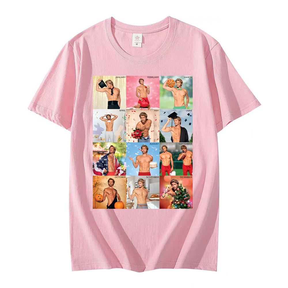 The Merry Gentlemen Film Tshirts Chad Michael Murray Calendar Tees Sexy Cotton Women Men Tops Trends Versatile Clothing T-shirts